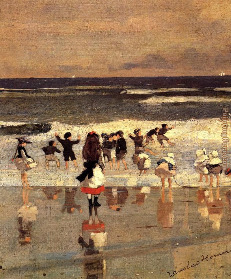 Winslow Homer Beach Scene